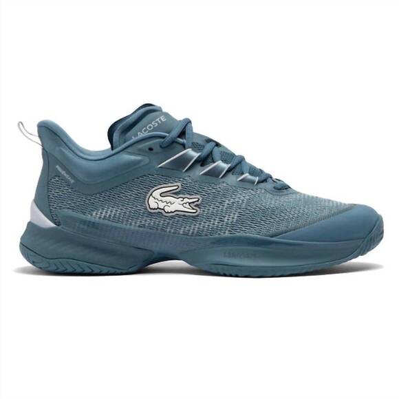 NEW LACOSTE men's ag-lt23 ultra shoe in blue/lite grey